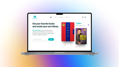 Diamond Books _ Book Store _ UI Design app book design figma product designer ui uiux ux