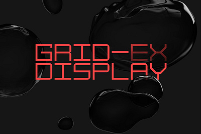 GRIDEX Display Font display font gridex display type type family typeface