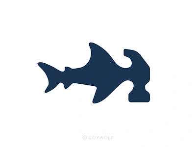 Hammerhead aquarium builder carpenter constuction crafstman developer emblem fish hammerhead icon illustration maker renovation shark tools