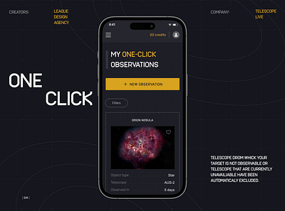Ui/Ux for Astrophotography Company branding business digital graphic design interface mobile product service space startup tech ui user experience web web design