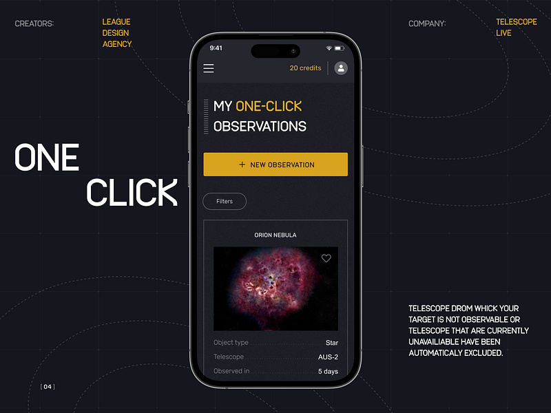 Ui/Ux for Astrophotography Company branding business digital graphic design interface mobile product service space startup tech ui user experience web web design