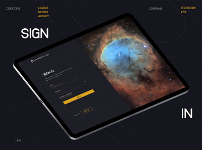 Ui Ux design for Astrophotography branding business digital graphic design interface mobile product service space startup tech ui user experience web web design