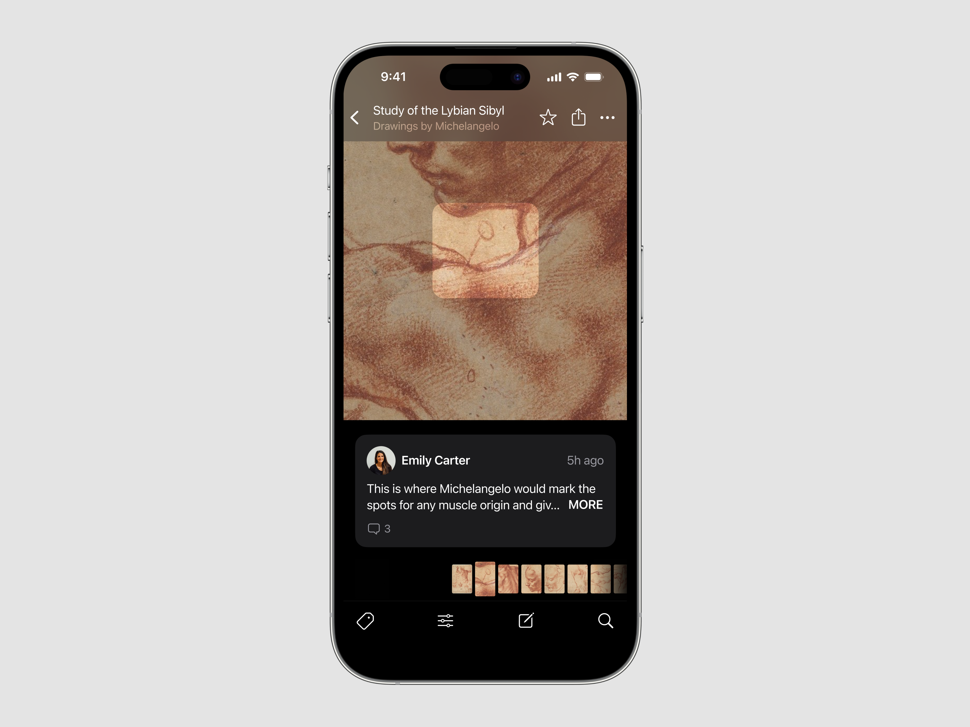 Image Annotation in Mobile [Concept] app application comment comment viewer comments concept dark design image annotation image gallery image viewer interaction minimal protopie slide gesture ui uiux ux