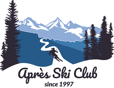 Après Ski Club Graphic apres ski branding graphic design logo ski skiing sweatshirt design ui