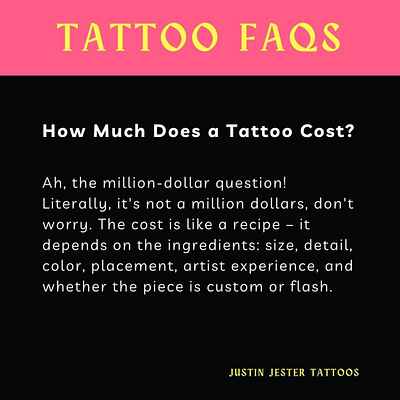 Tattoo FAQ #2 | Justin Jester artwork custom tattoos design jester artwork justin jester justin jester tattoos tattoo art tattoo artist