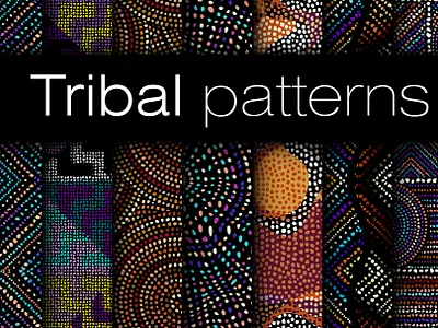 Tribal style dots patterns dots dots patterns ethnic native pattern polka dot random dots seamless tribal tribal pattern vector