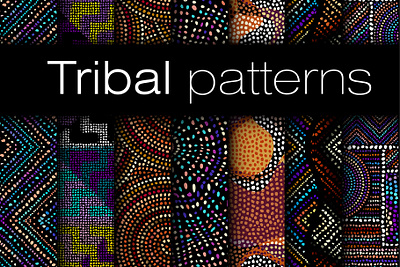 Tribal style dots patterns dots dots patterns ethnic native pattern polka dot random dots seamless tribal tribal pattern vector