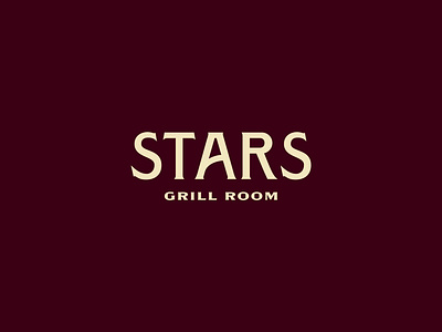 Stars Grill Room Logo brand identity branding logo design logotype typography visual identity