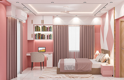 Girls Bedroom Decoration....... 3d 3ds max animation decor duplex exterior furniture home decor interior luxury home plan