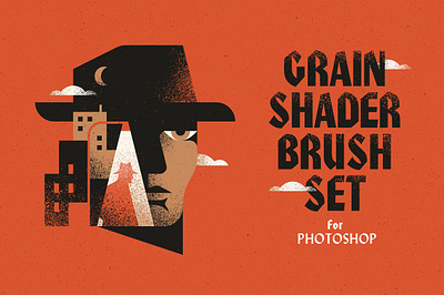 Grain Shader Brush Set for Photoshop distress gradient grain grain shader brush set grit grunge noise shading speckle tablet