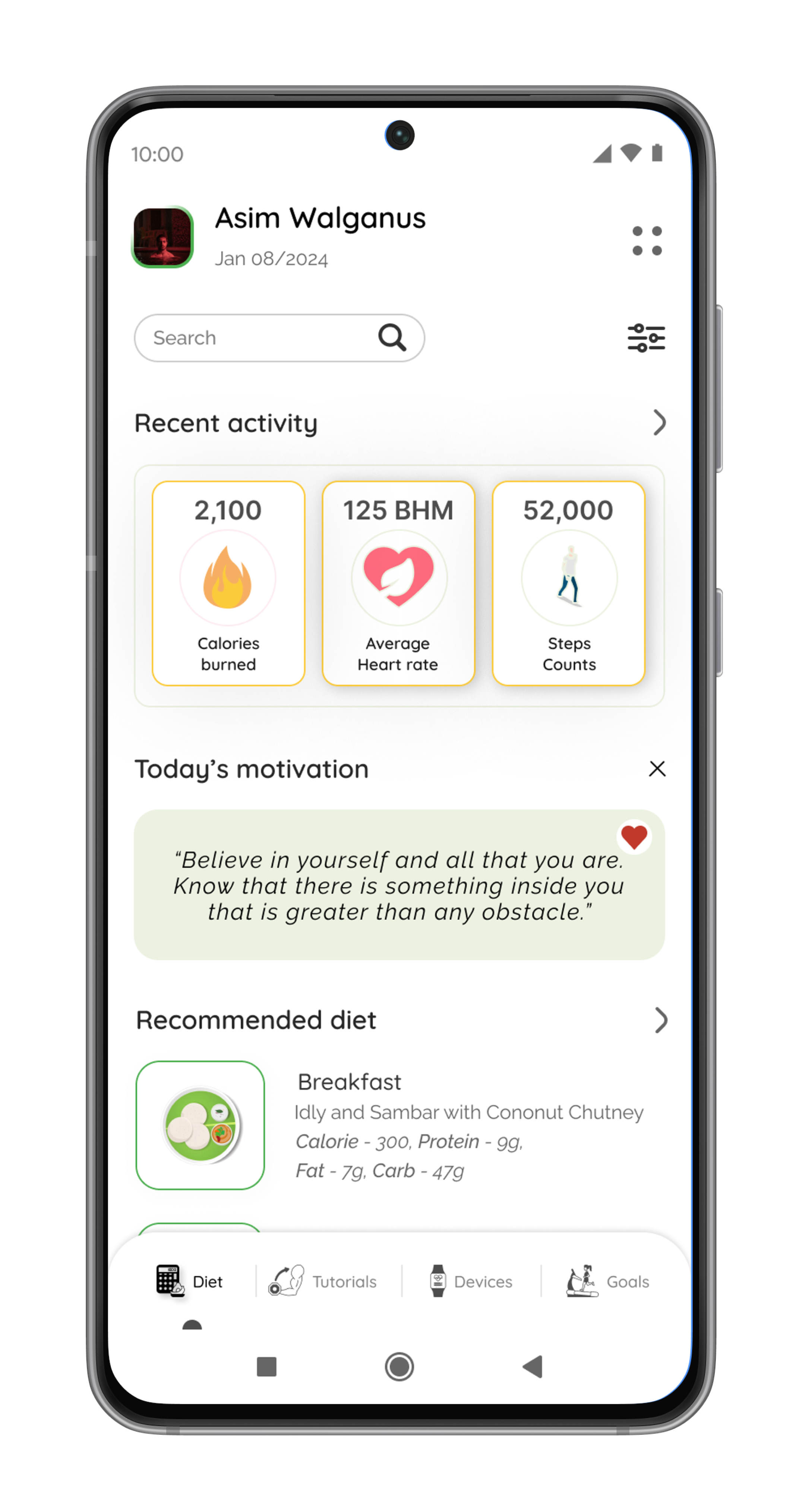 Fitness Tracker App by Kam on Dribbble