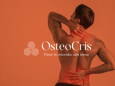 OsteoCris branding concept custom logo logo design osteopathy logo