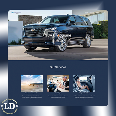 GBA Limousine branding design graphic design logo ui web design webdesign website design wordpress wordpress website