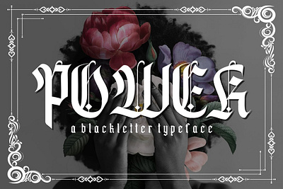 Power Blackletter Font blackletter font bold and daring power power blackletter font power font