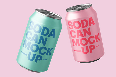 Soda Can Mockup beer beer mockup mockup packaging soda can soda can mockup