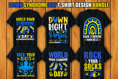 Down Syndrome Day T-shirt Design Bundle t shirt design bundle