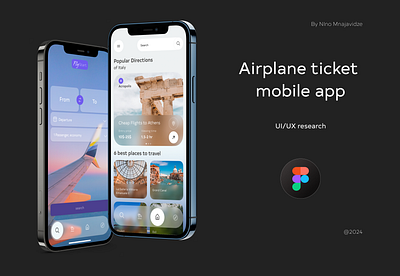 Airplane Tickets App Concept airplane app concept design fly fly app mobile mobile app plane ticket tickets ui ui design ux