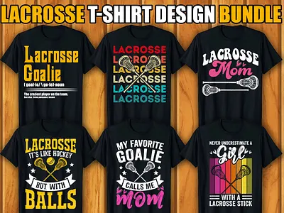 Lacrosse T-shirt Design Bundle graphic design t shirt design bundle