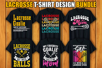 Lacrosse T-shirt Design Bundle graphic design t shirt design bundle