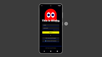 #001 Daily UI Challenge - Sign Up Page 001 animation app blinky challenge dailyui design feedback figma figma animation logo pac man page prototype signin signup ui