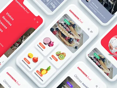Continente feed digital ecosystem design system recipes responsive shopping site supermarket ui ux