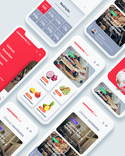 Continente feed digital ecosystem design system recipes responsive shopping site supermarket ui ux