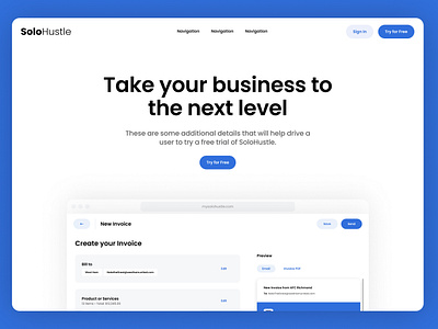 Homepage for SoloHustle design subscription freelancing ghostagent homepage landing page responsive saas solohustle subscription ui uiux design web design