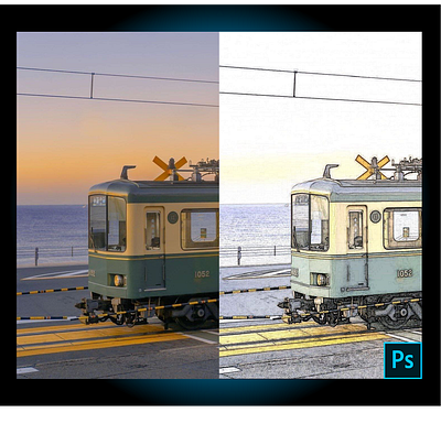 train photoshop