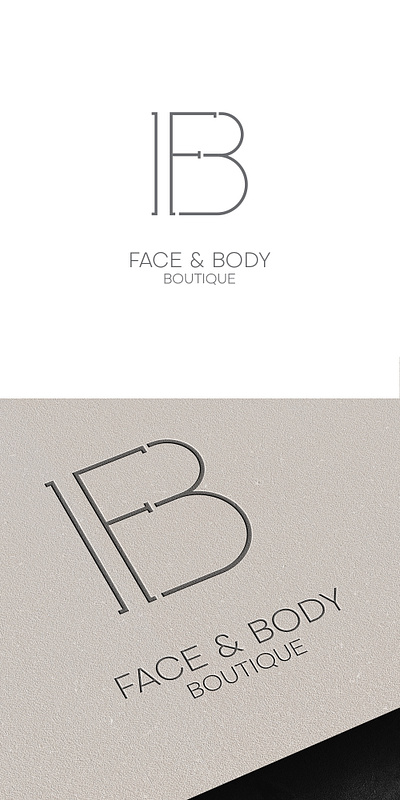 MINIMAL LOGO - FB beauty bf branding design fb graphic design icon illustration logo minimal monogram simple typography vector wordmark