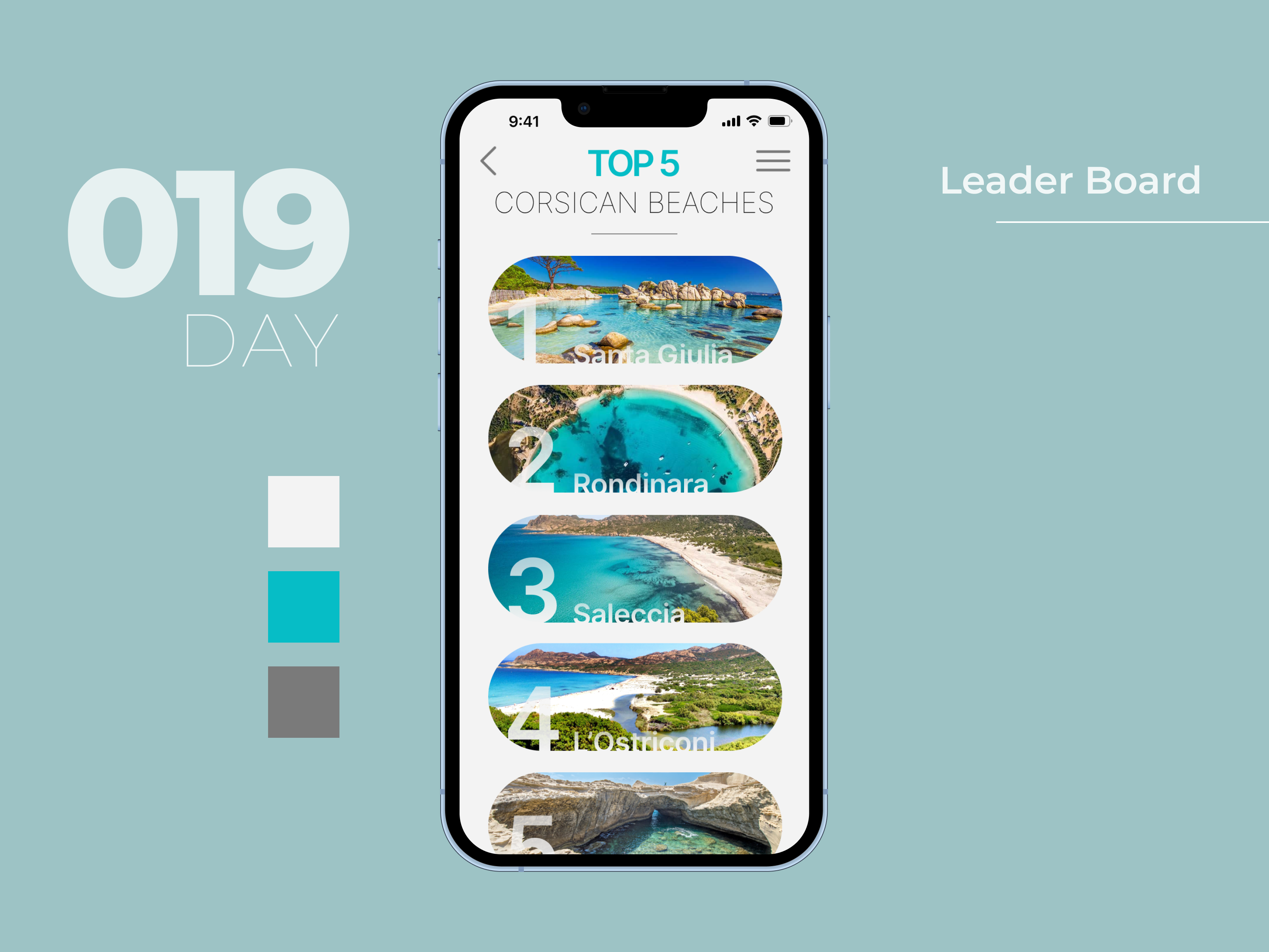 #Daily UI Challenge #019 - LeaderBoard daily ui daily ui 019 dailyui dailyui019 leaderboard top5 travel app travel blog ui challenge