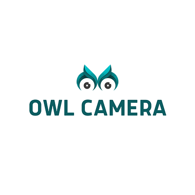 OWL CAMERA camera lens lenses logo monogram logo owl photography studio