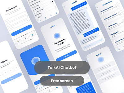 TalkAL - Chatbot AI app design chatbot chatbot ai ui design uiux uiux design تجربه کاربری رابط کاربری فارسی