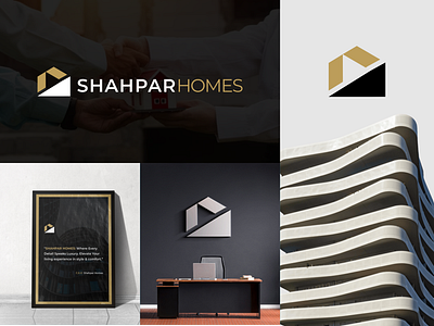 Shahpar Homes Logo - Realtor design logo minimal