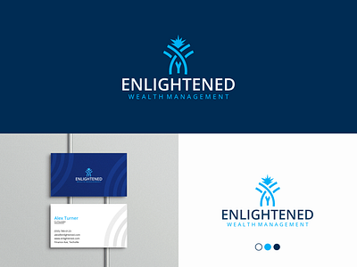 Enlightened - Wealth Management Logo design logo minimal