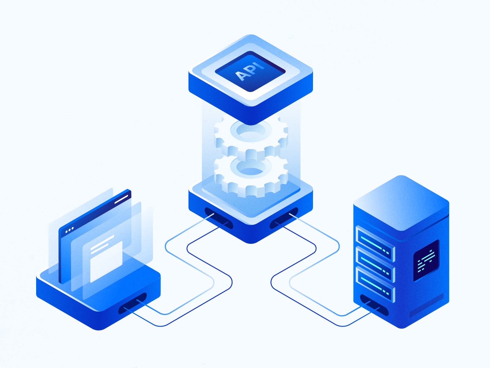 API connection by Ana Asura on Dribbble
