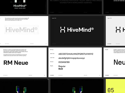 HiveMind Logo and Brand Guidelines 3d animation branding design graphic design illustration logo motion graphics ui vector