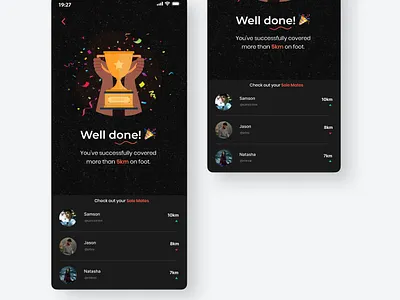 Fitness App dailyui design figma fitness fitness app fitness app ui gamification health app mobile app interface ui uidesigner uiux ux