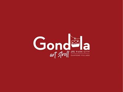 Gondola Art Stroll art stroll branding gondola logo signage ski town skiing winter