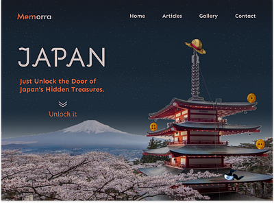 Tourism Company - Landing Page auto layouts figma japan landing page mobile app responsive design tourism ui ux design web design