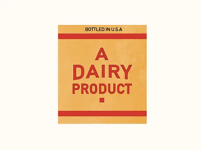 Vintage Dairy Label branding dairy design food packaging label los angeles mid century midcentury packaging design product label prop prop design retro typography vintage vintage design vintage food vintage label vintage packaging wes anderson