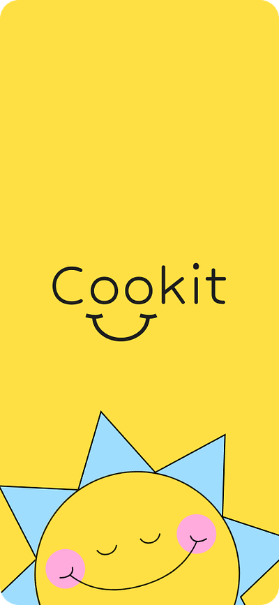 "Cookit" Recipes app (UI) app app design branding design figma graphic design iphone logo stickers ui user interface