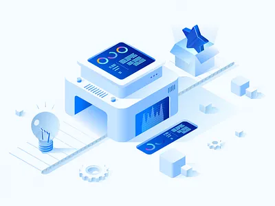 Proof of Concept analysis brand illustation concept design data analysis data analytics data processing data transformation isometric it marketing poc product idea product marketing product release proof of concept release server smm design ui ill ui illustration web illustration