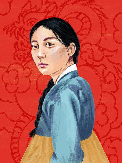 Pachinko digital illustration dragon pachinko portrait portrait illustration procreate