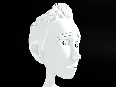 Black and White 3D Cartoon/Character Animation 3d 3d cartoon animation 3d modelling character animation
