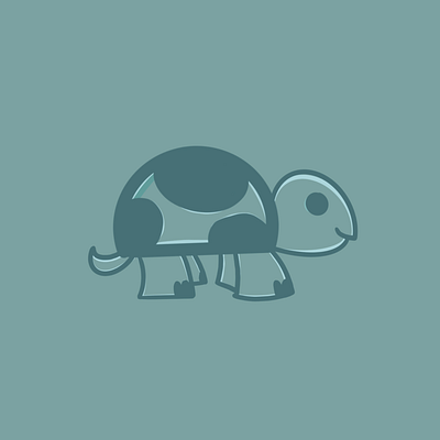 Tortoise branding design fun illustration logo