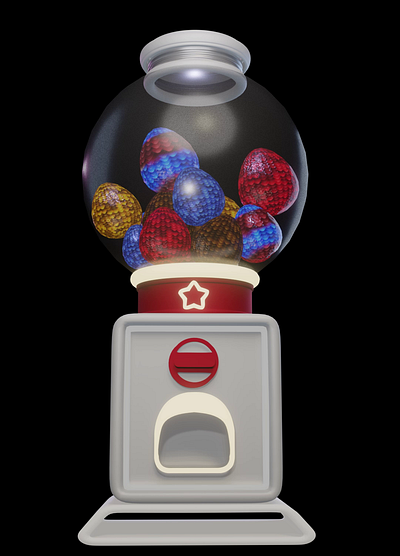 Gacha Machine 3D Simulation/Animation 3d machine