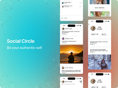 Social Circle - Where genuine connections thrive. case study design product design social circle swiftui ui ux