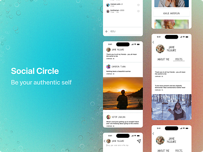 Social Circle - Where genuine connections thrive. case study design product design social circle swiftui ui ux