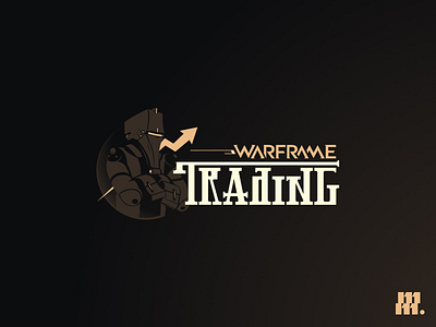 Warframe Trading logo buy corpus design finance game graphic design illustrator logo money photoshop platinum sell statistique stonk trading vector warframe