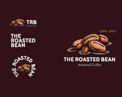 The Roasted Bean - Artisanal Coffee dailylogochallenge design graphics